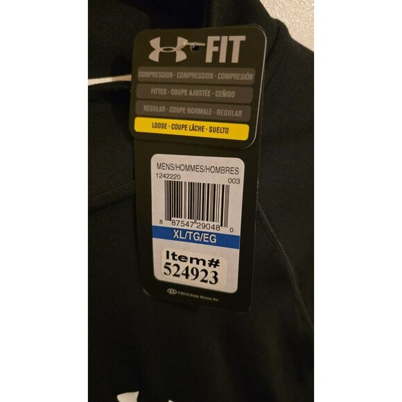 Under Armour Top Mens XL Quarter Zip Pull on HeatGear Long Sleeve NWT Activewear - Picture 3 of 12